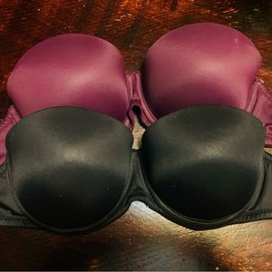 Pink Strapless Bra . Two pieces. Size 32C